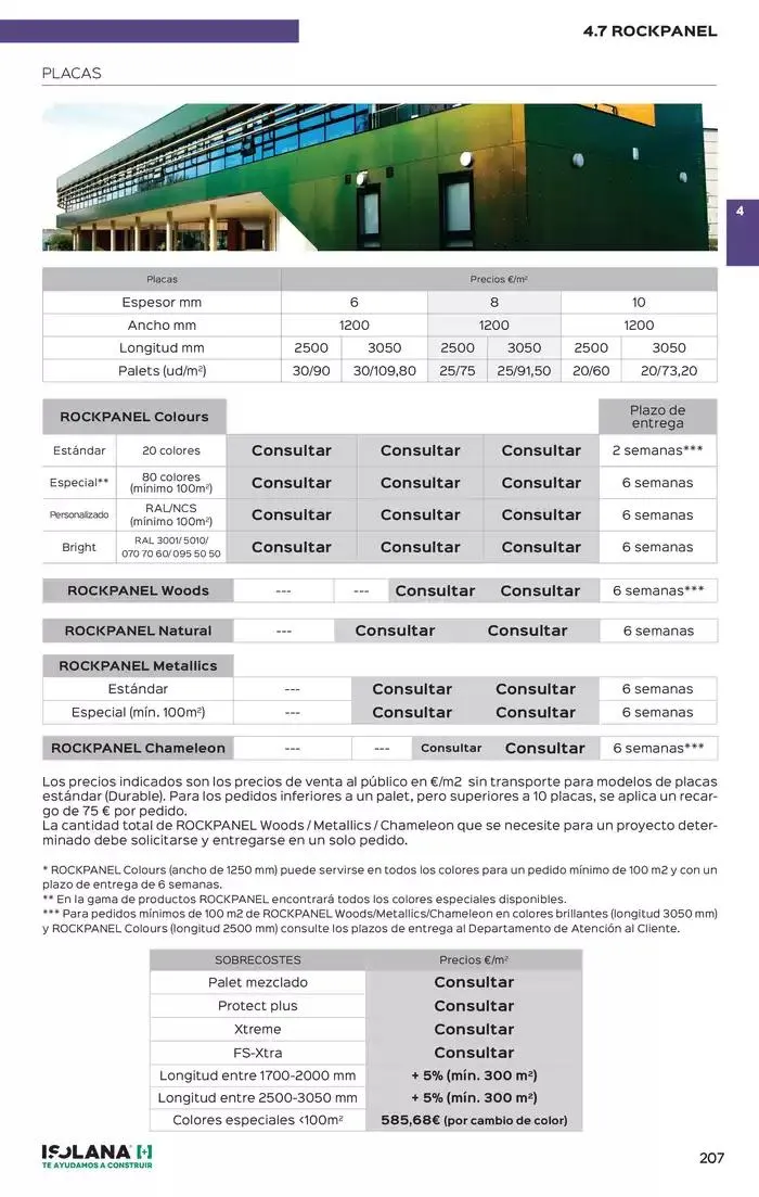 Catálogo de FACHADAS – TARIFA ISOLANA 2025 9 de enero al 30 de junio 2025 - Página 24