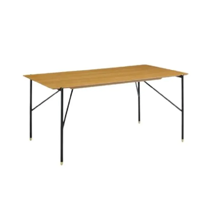 Mesa de comedor ROBLE y patas metálicas 160X90X75cm modelo 19787
