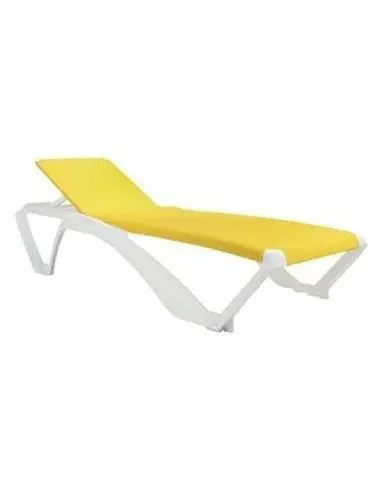 Tumbona Marina Textilene Amarilla Resina Resol