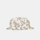 Bolso bandolera de mujer Bata Red Label con cadena y estampado floral