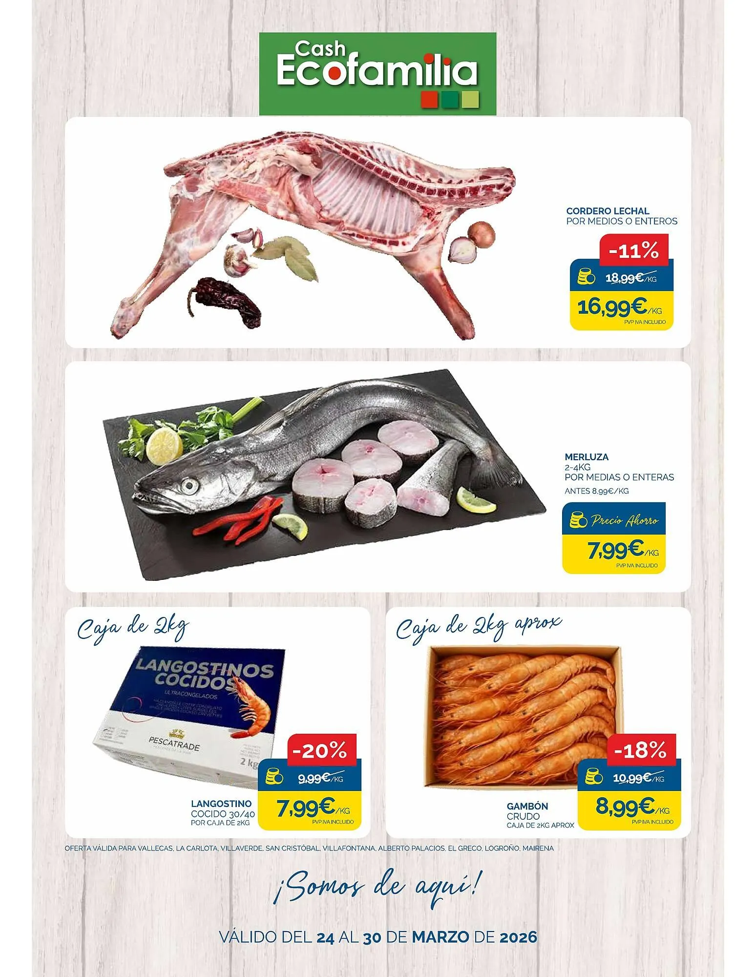 Catálogo de Folleto Cash Ecofamilia 24 de marzo al 30 de marzo 2026 - Página 1