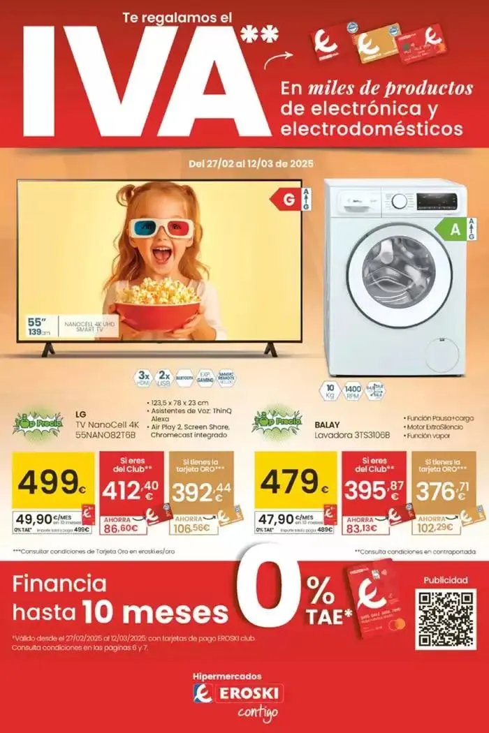Catálogo de Te regalamos el IVA en miles de productos de electrónica y electrodomésticos 27 de febrero al 11 de marzo 2025 - Página 1