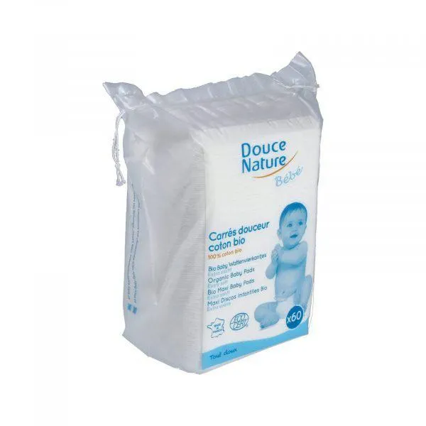 Almohadillas de algodón para bebés (60uds) – Douce Nature