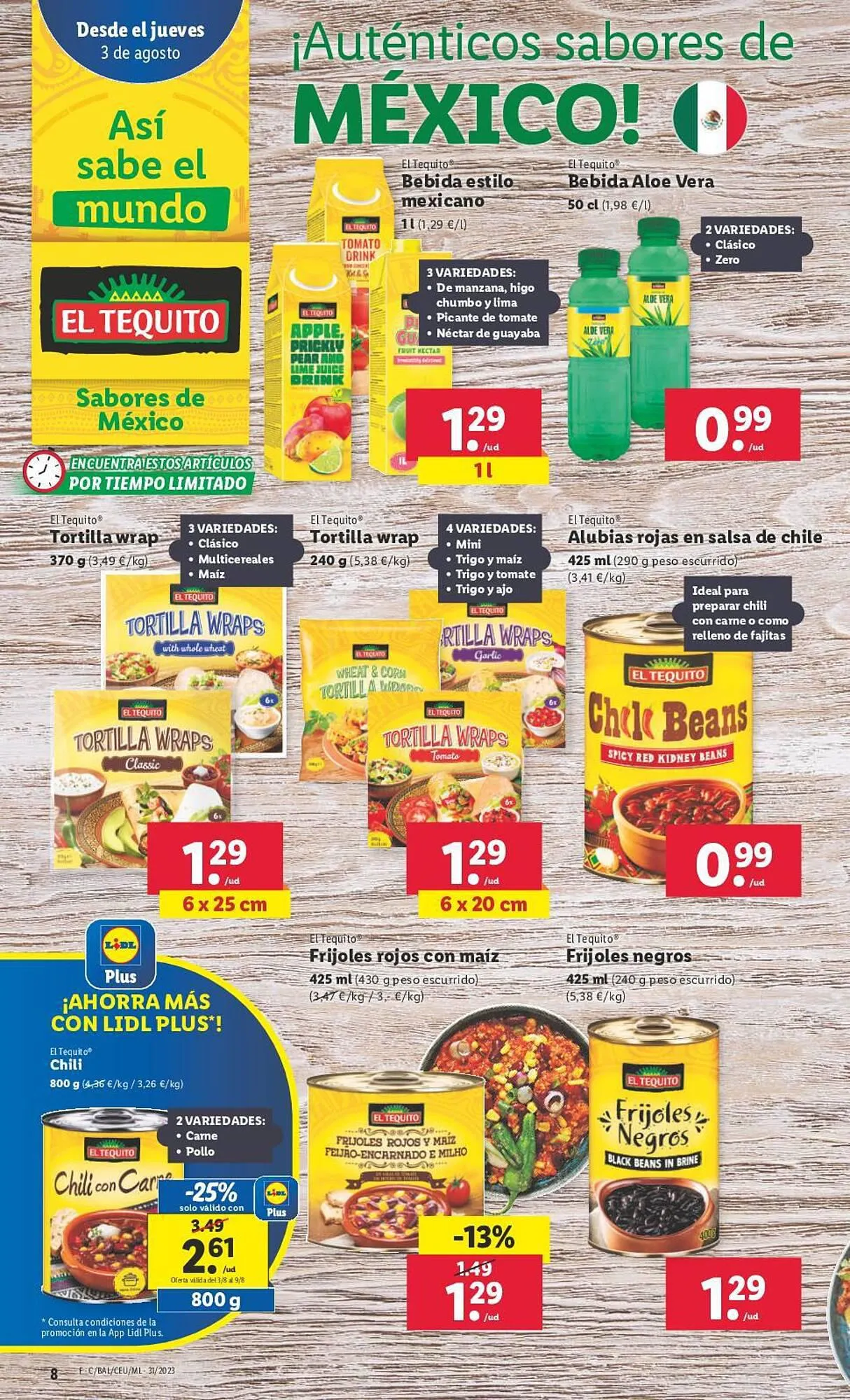 Catálogo de Folleto Lidl 3 de agosto al 9 de agosto 2023 - Página 8