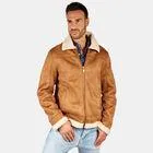 Chaqueta estilo aviador con interior de peluche