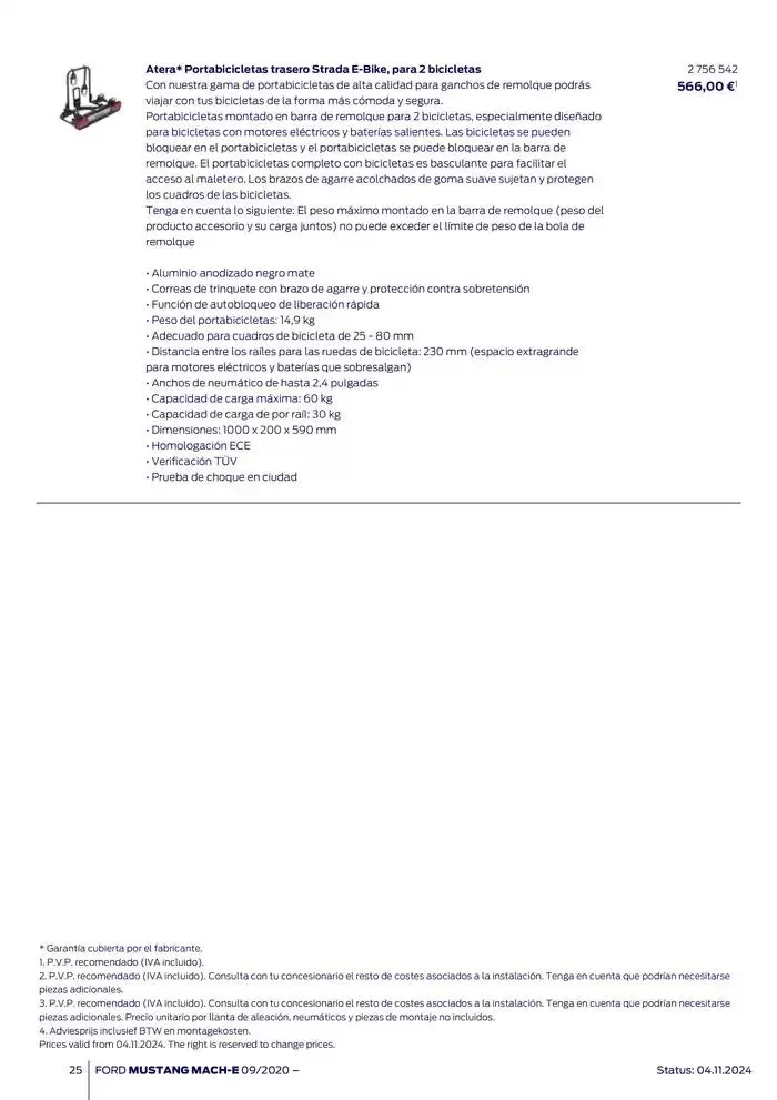Catálogo de Ford de accesorios Ford Mustang Mach-E 13 de noviembre al 13 de noviembre 2025 - Página 25