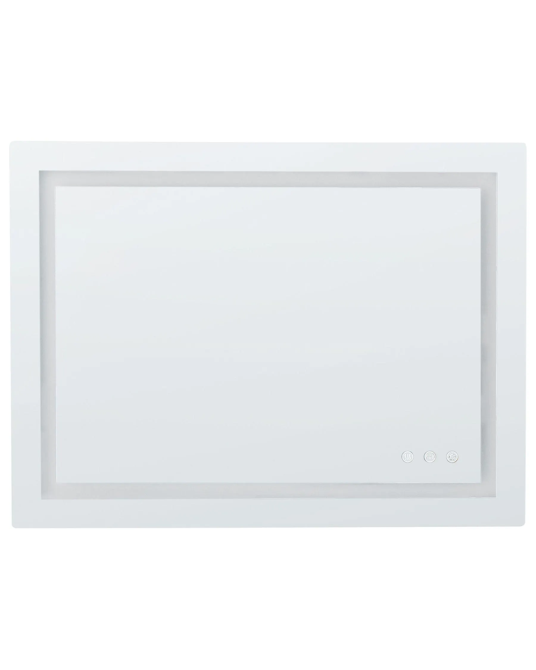 Espejo LED de baño PRENOIS 80 cm 60 cm Plateado