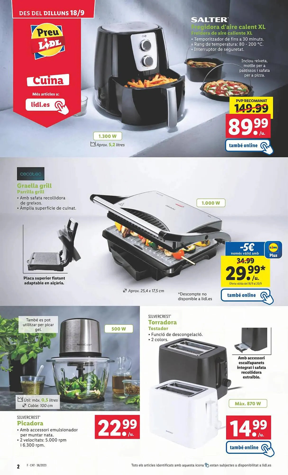 Catálogo de Folleto Lidl 18 de septiembre al 25 de septiembre 2023 - Página 2