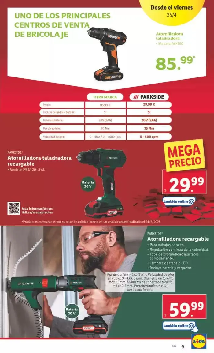 Catálogo de ¡Bazar Lidl! Ofertas válidas del 21/04 al 27/04 21 de abril al 27 de abril 2025 - Página 19