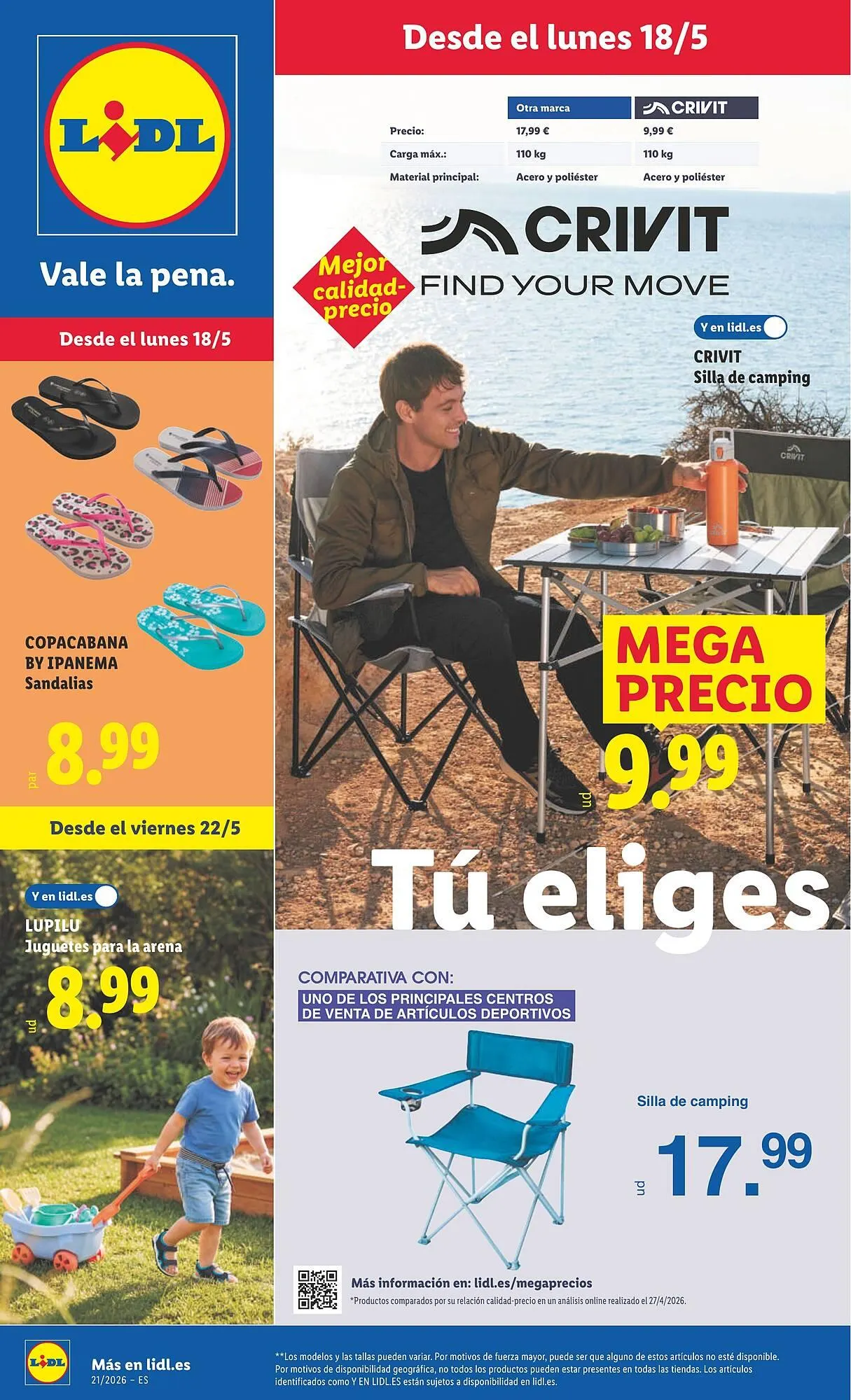 Catálogo de Catálogo Lidl 18 de mayo al 24 de mayo 2026 - Página 1