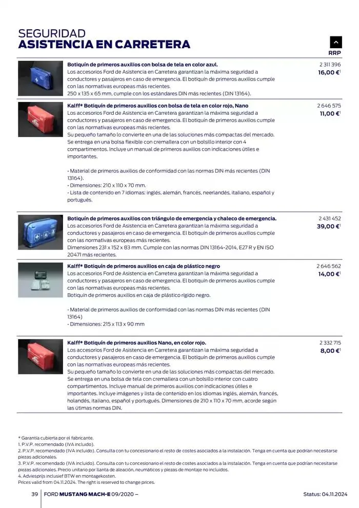 Catálogo de Ford de accesorios Ford Mustang Mach-E 13 de noviembre al 13 de noviembre 2025 - Página 39
