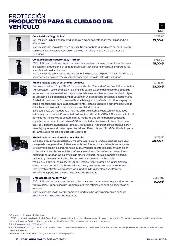 Catálogo de Ford de accesorios Ford Mustang 13 de noviembre al 13 de noviembre 2025 - Página 13