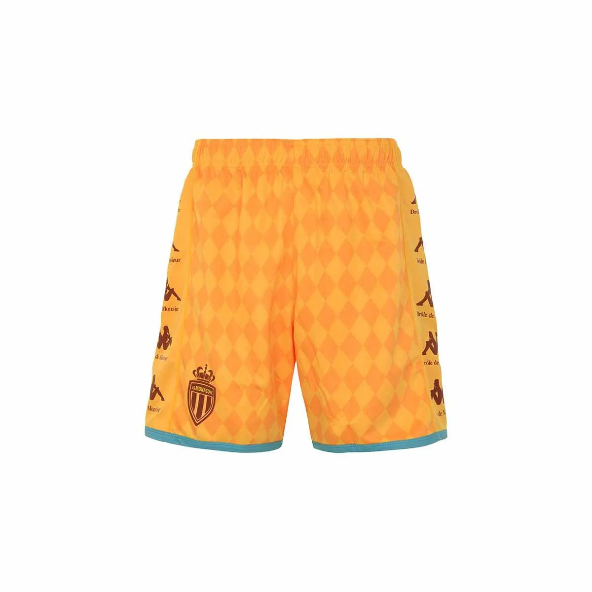 Pantalón Corto Kombat Drôle de Monsieur x Kappa x AS Monaco Hombre Amarillo