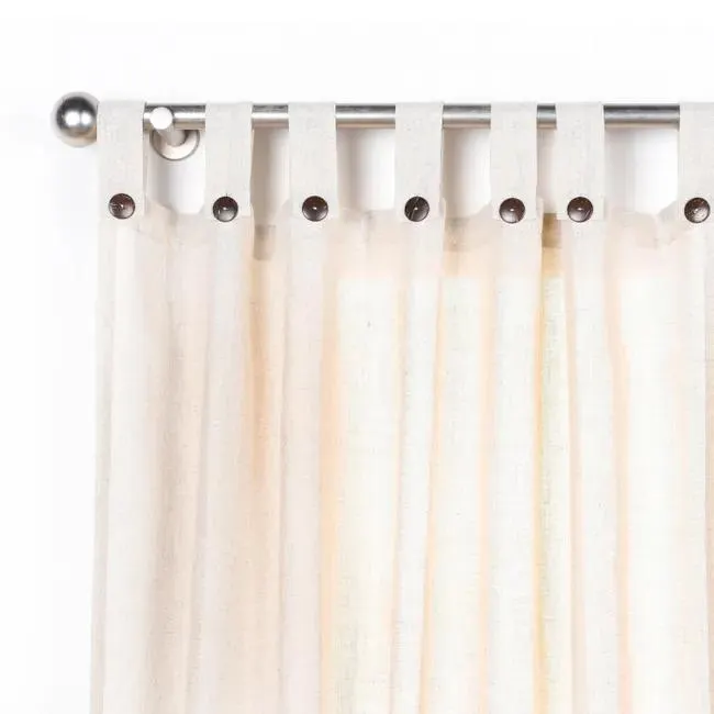 Cortina trabillas Charlin INSPIRE liso beige de 140x280cm