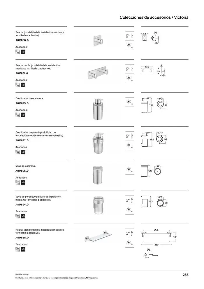 Catálogo de Colecciones de Baño, Muebles y Accesorios 9 de enero al 31 de diciembre 2025 - Página 287
