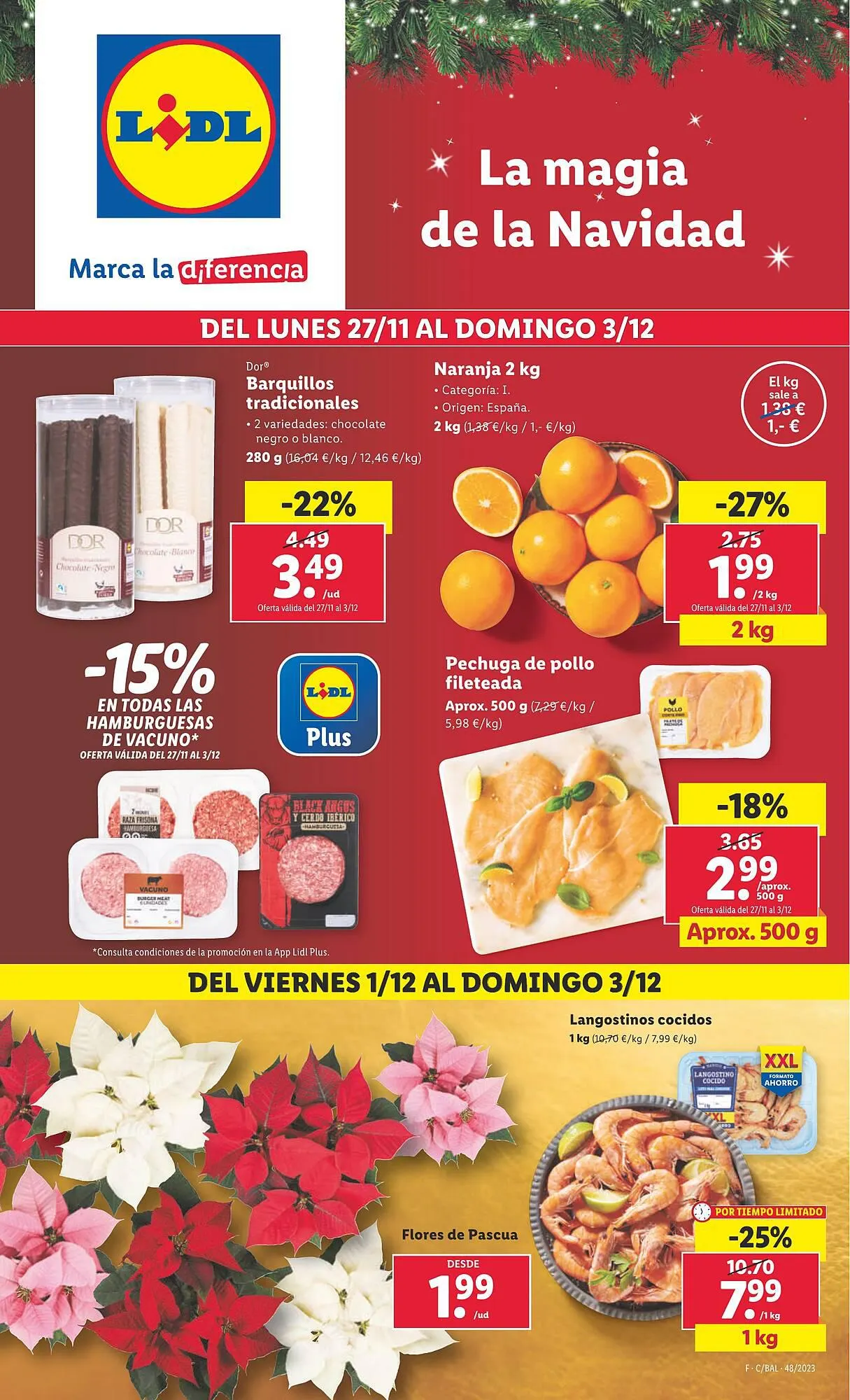 Catálogo de Folleto Lidl 27 de noviembre al 3 de diciembre 2023 - Página 1