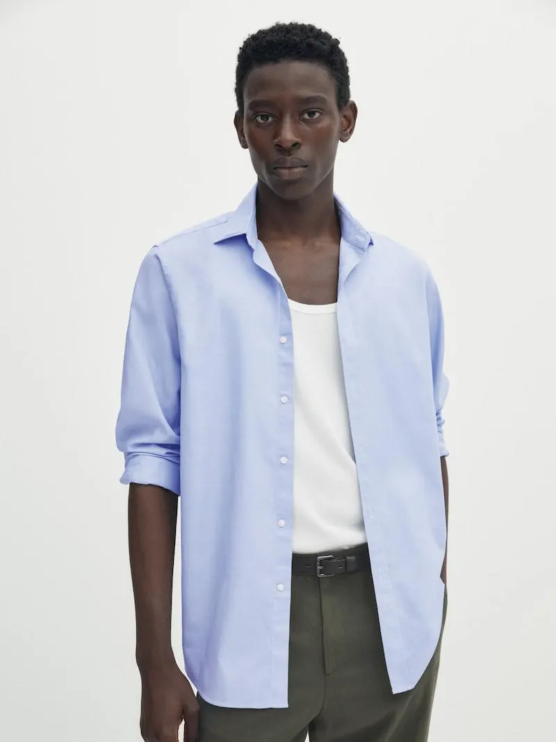 Camisa estructura ojo de perdiz slim fit