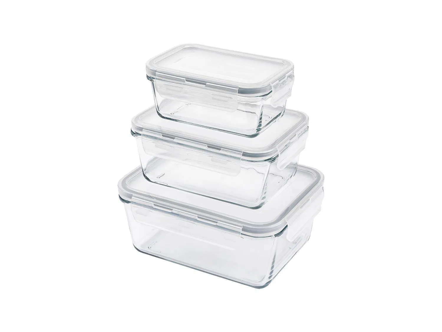 Recipientes de almacenamiento de alimentos de vidrio