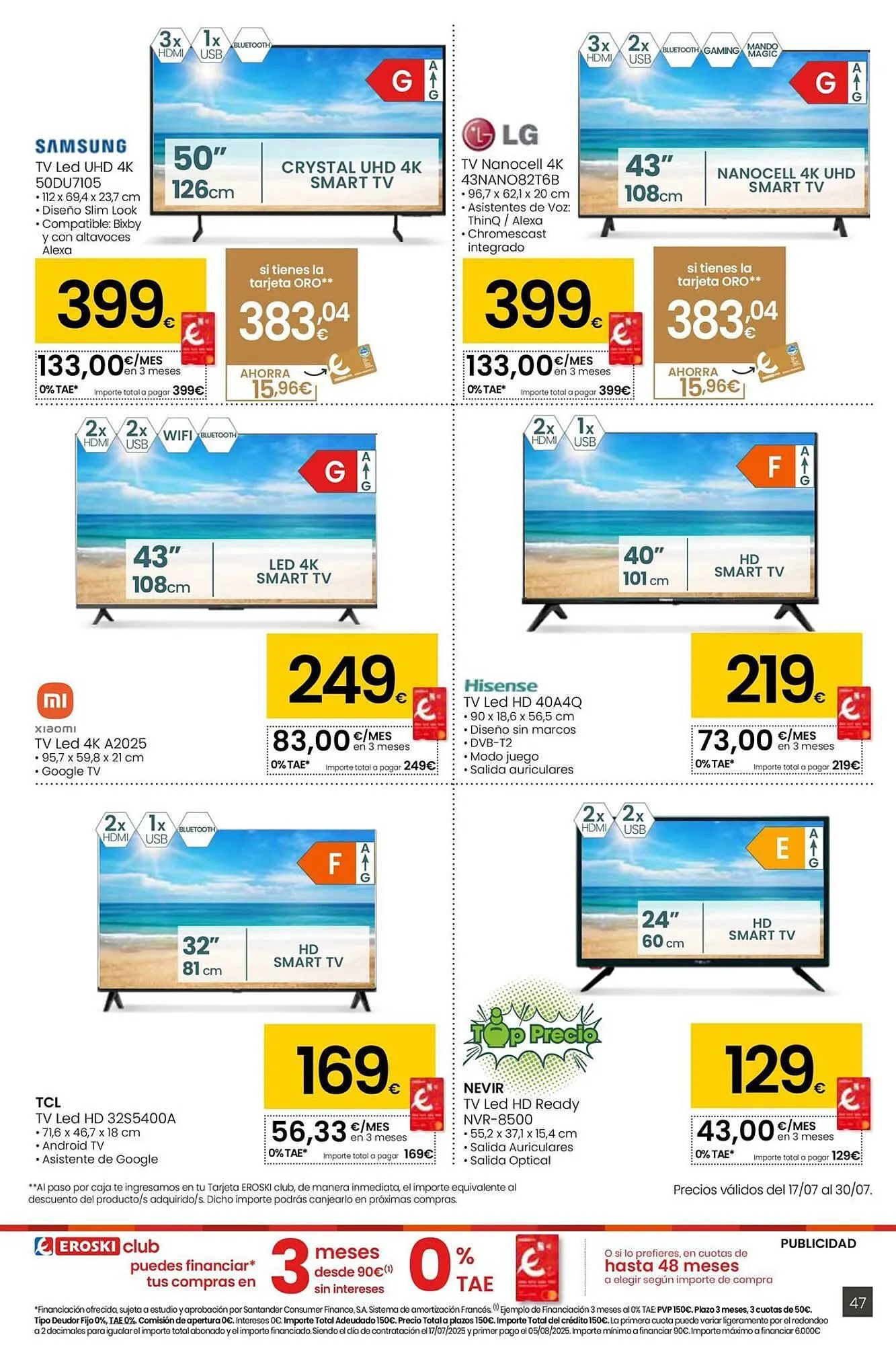 Catálogo de Folleto Eroski 17 de julio al 29 de julio 2025 - Página 47