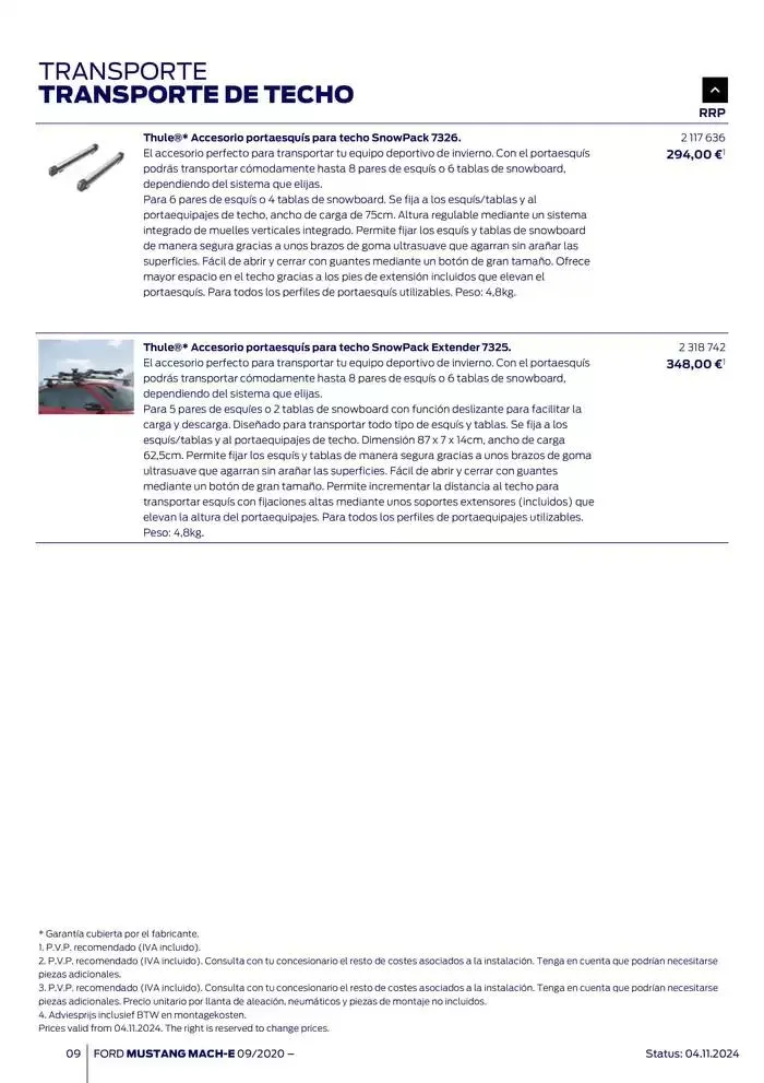 Catálogo de Ford de accesorios Ford Mustang Mach-E 13 de noviembre al 13 de noviembre 2025 - Página 9