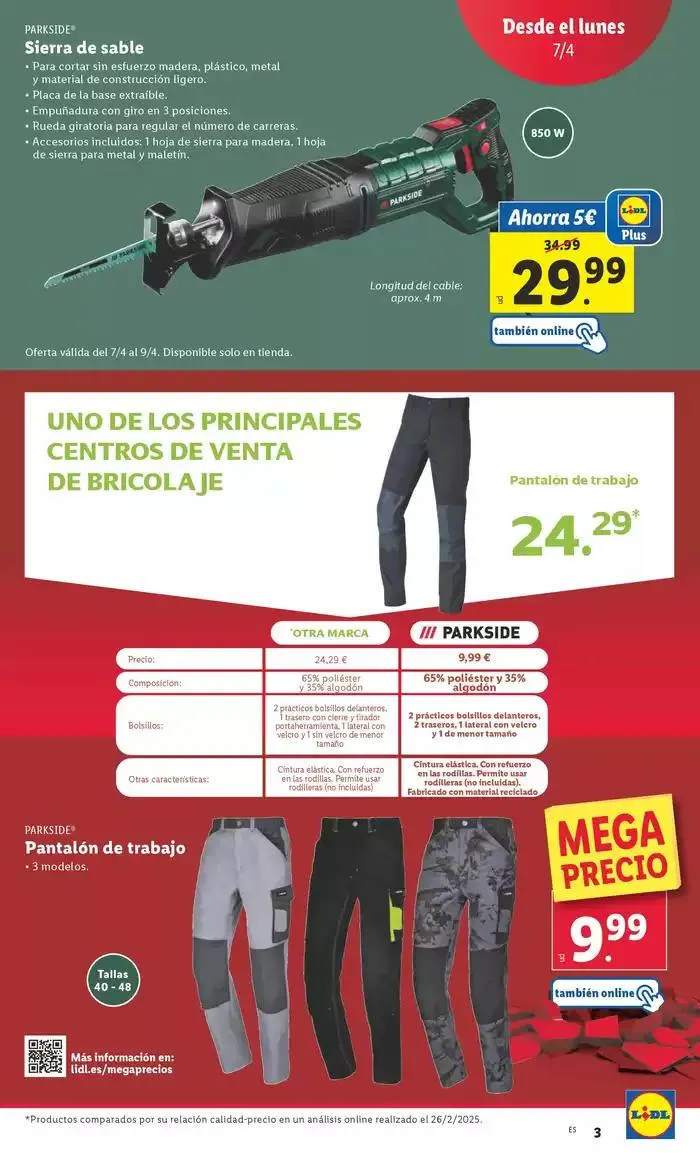 Catálogo de ¡Bazar Lidl! Ofertas válidas del 07/04 al 13/04 7 de abril al 13 de abril 2025 - Página 3