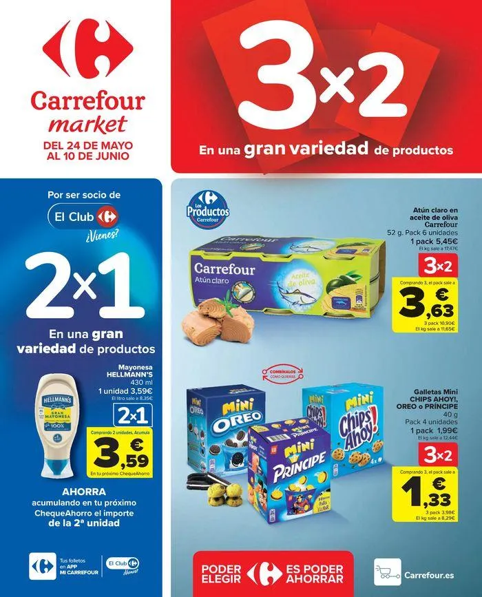 Catálogo de 3x2 En una gran variedad de productos 24 de mayo al 10 de junio 2024 - Página 1