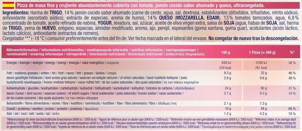 Pizza Ristorante Dr.Oetker 340g prosciutto