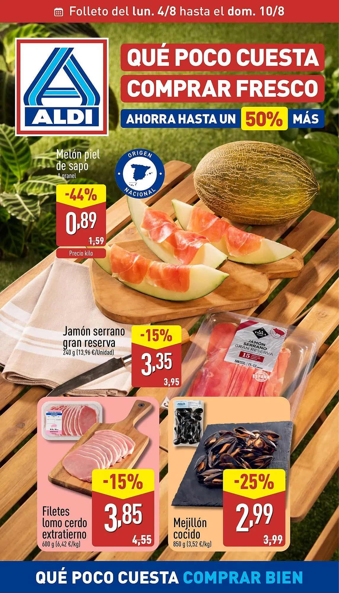 Catálogo de Folleto ALDI 4 de agosto al 10 de agosto 2025 - Página 1