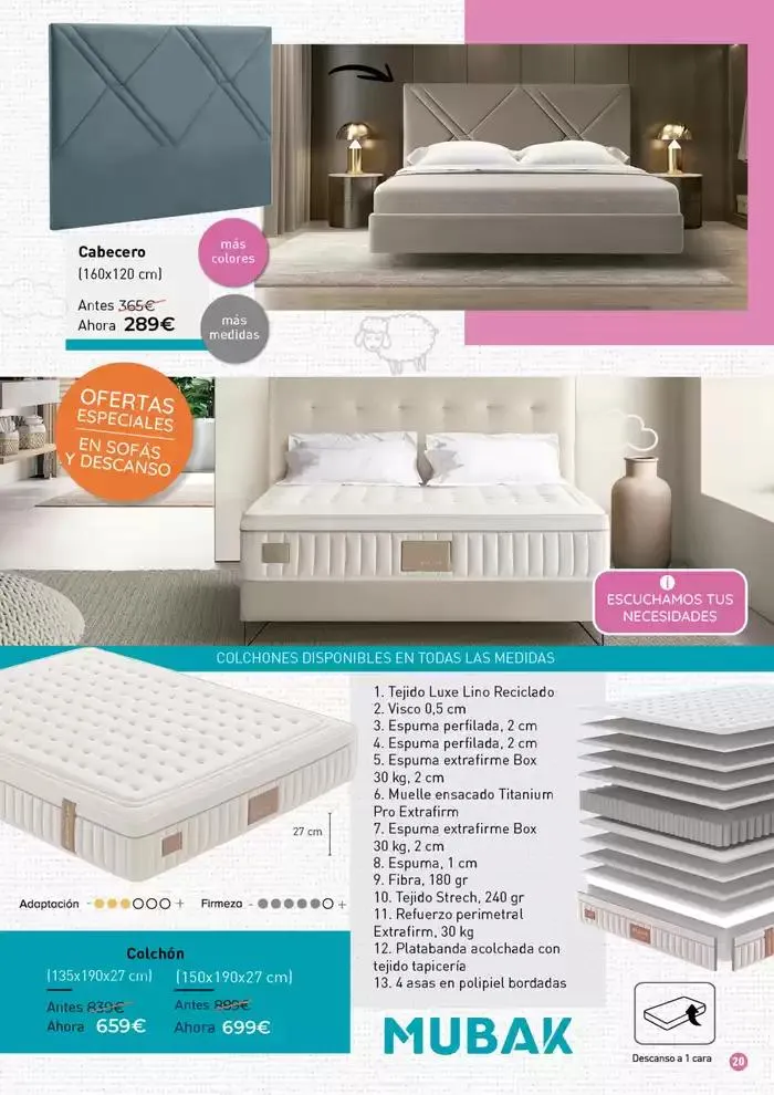 Catálogo de Sofás y Descanso Mubak: ¡Ni tan mal! 2 de abril al 30 de junio 2025 - Página 20