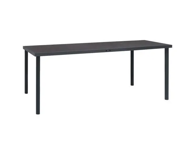 vidaXL mesa de comedor de jardín acero gris antracita 190x90x74 cm