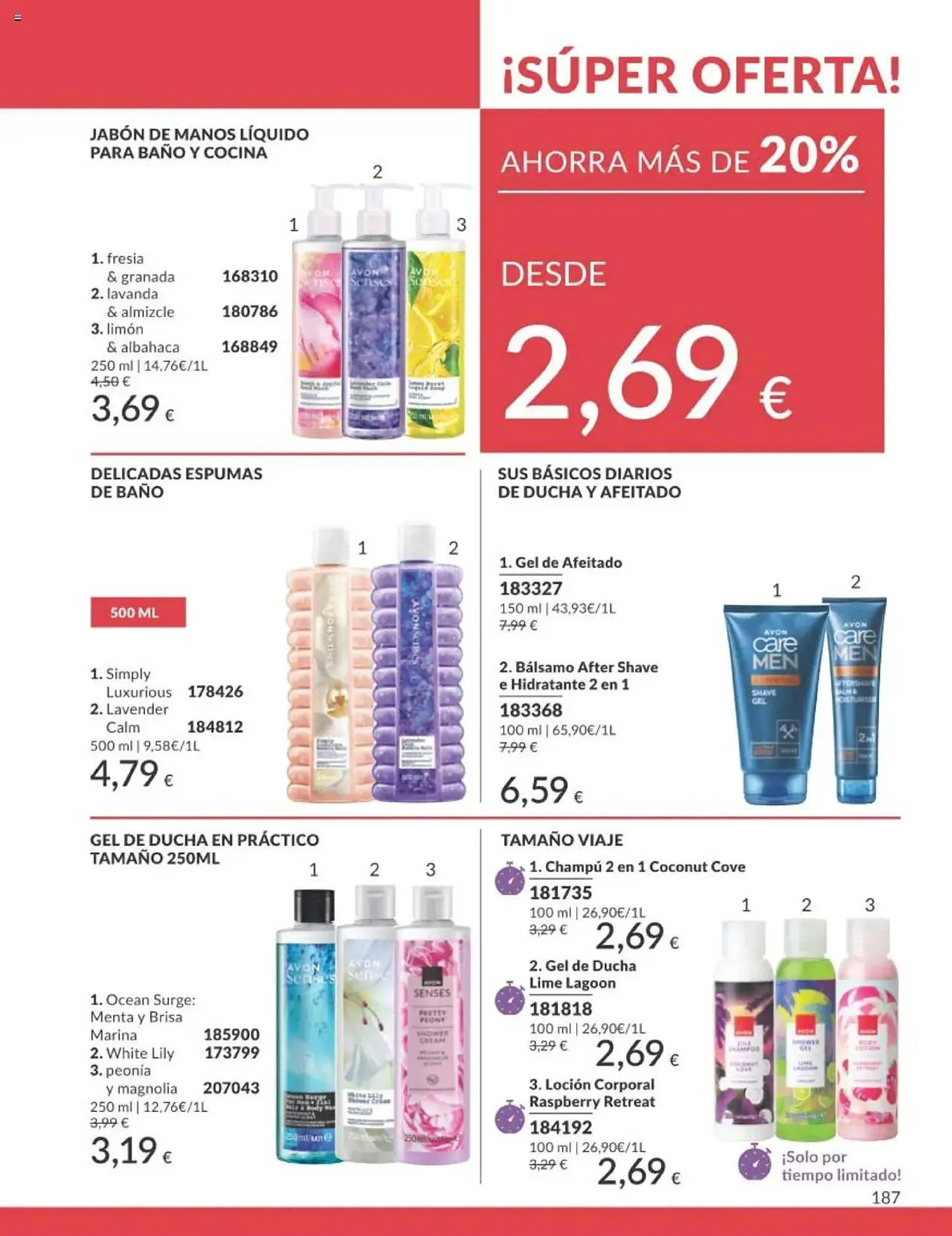 Catálogo de Folleto AVON 1 de agosto al 31 de agosto 2025 - Página 187