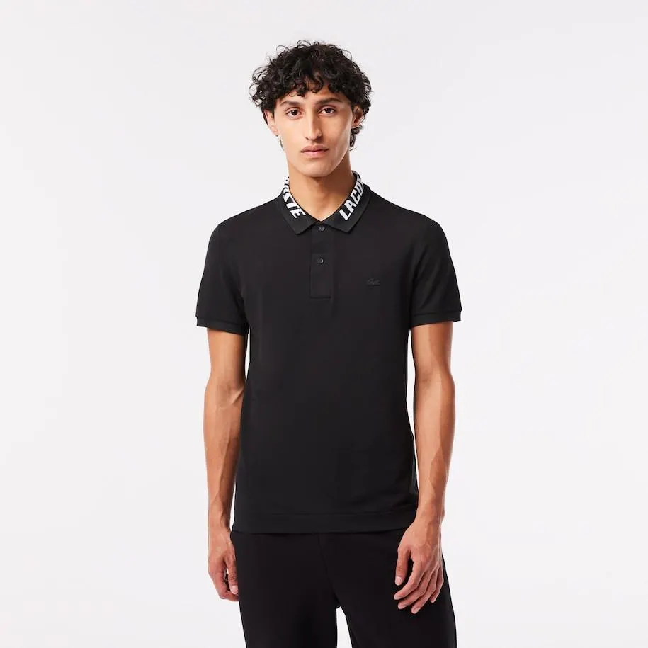 Polo de hombre Lacoste slim fit en piqué elástico con detalle de la marca