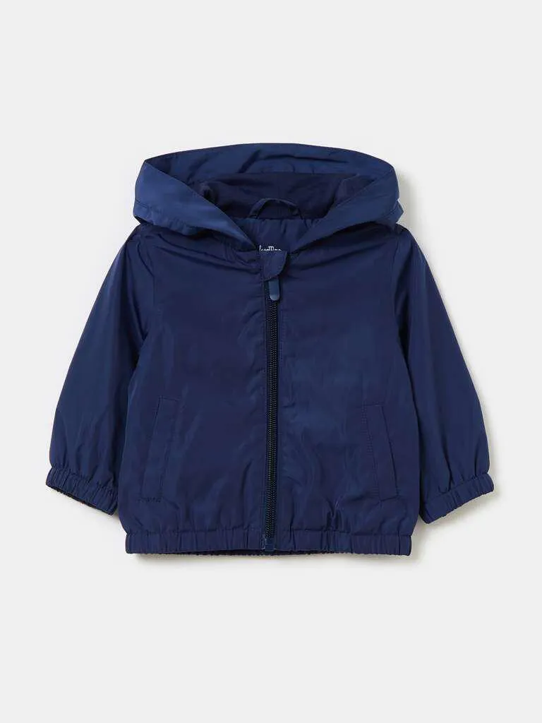 Waterproof jacket with hood Bleu foncé