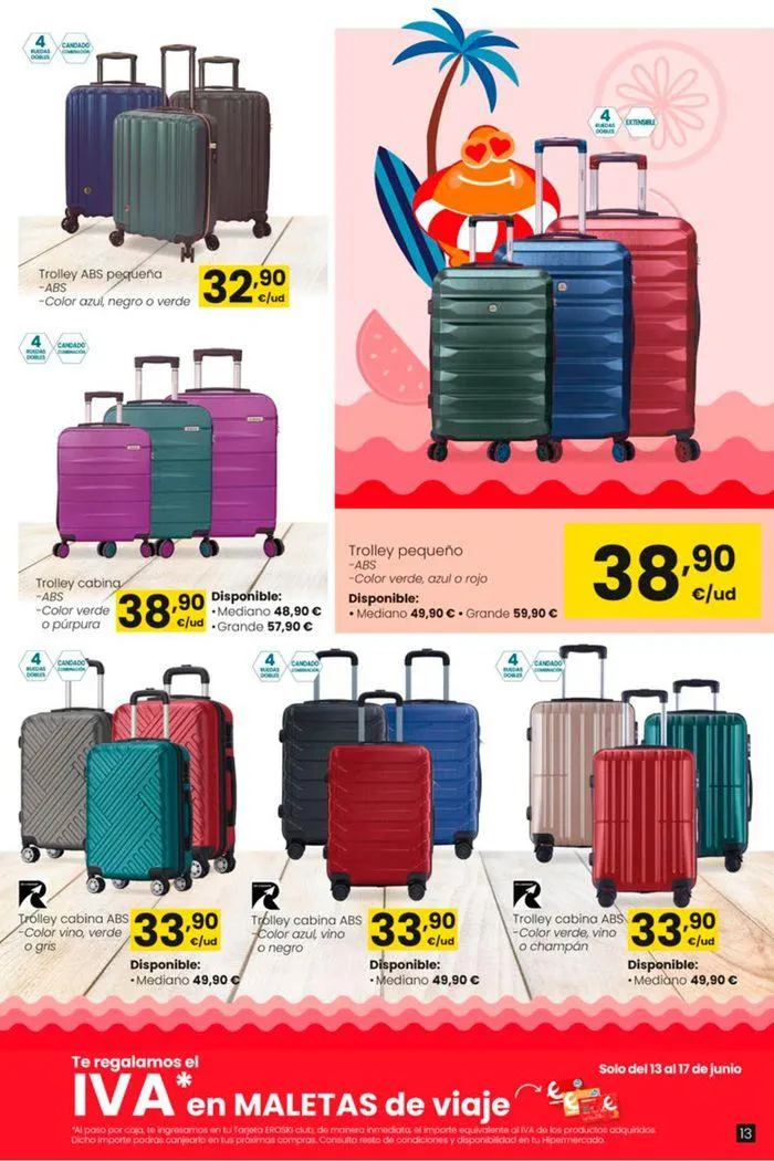Catálogo de Vive el verano HIPERMERCADOS EROSKI 13 de junio al 10 de julio 2024 - Página 13