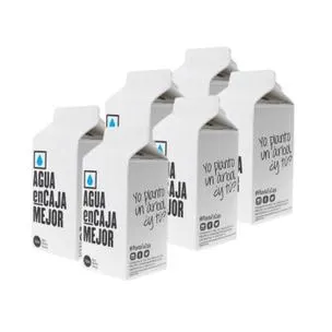 Pack 6 x 500 ml Agua Mineral Natural en Caja Mejor