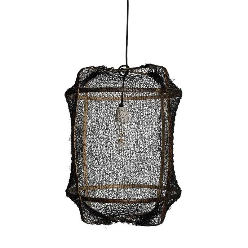 Lámpara de techo Z5 negro, sisal negro