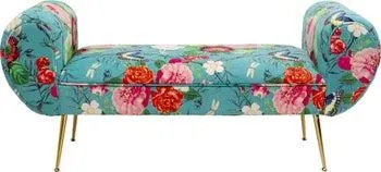 Banco Trono Flower Fever Azul 140 cm
