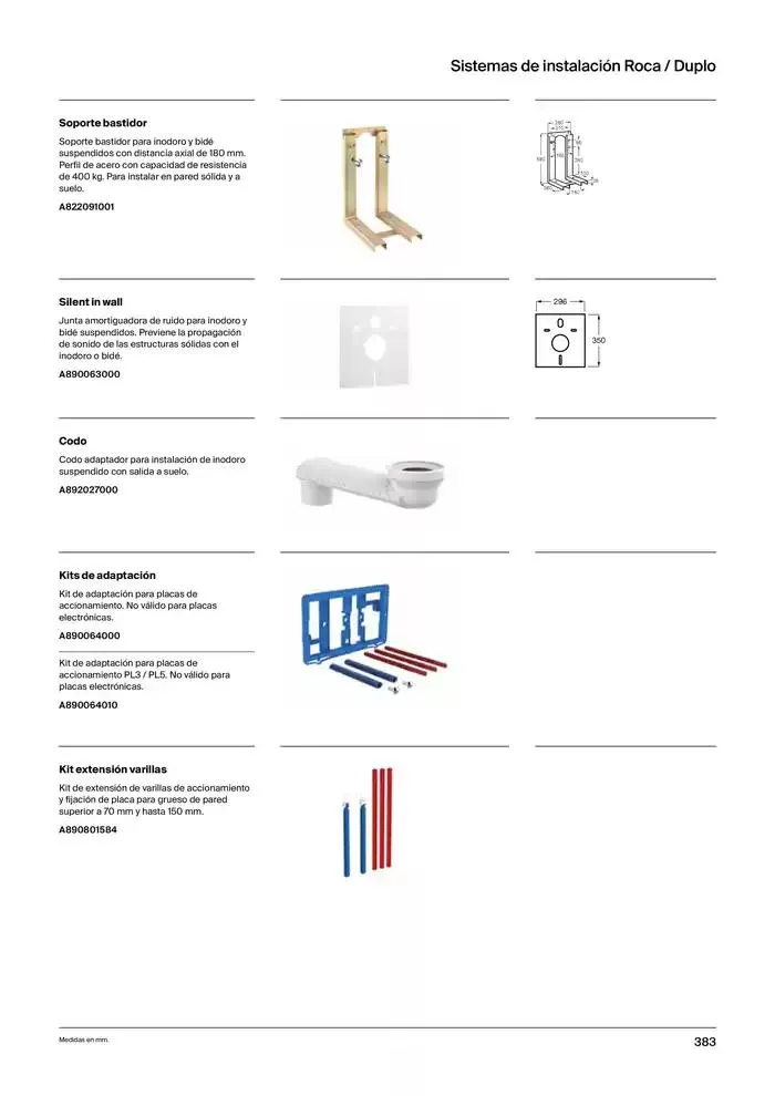Catálogo de Colecciones de Baño, Muebles y Accesorios 9 de enero al 31 de diciembre 2025 - Página 385