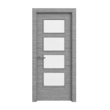 Puerta acristalada Dakar gris ceniza derecha 203x72,5 cm