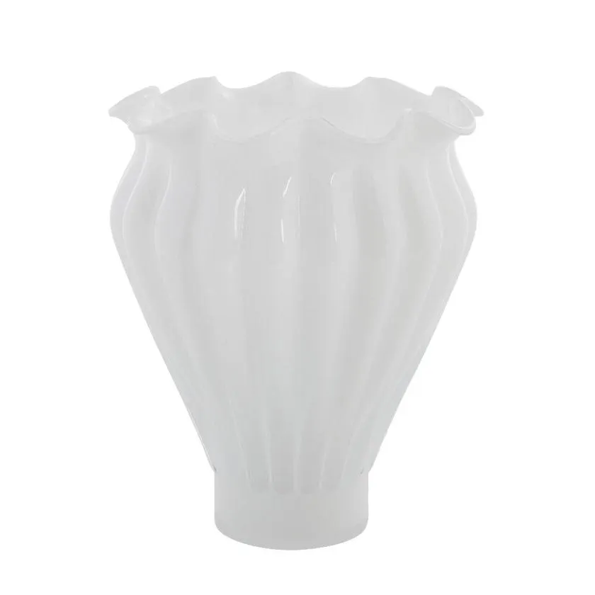 Verinne vase white glass H28.5 cm