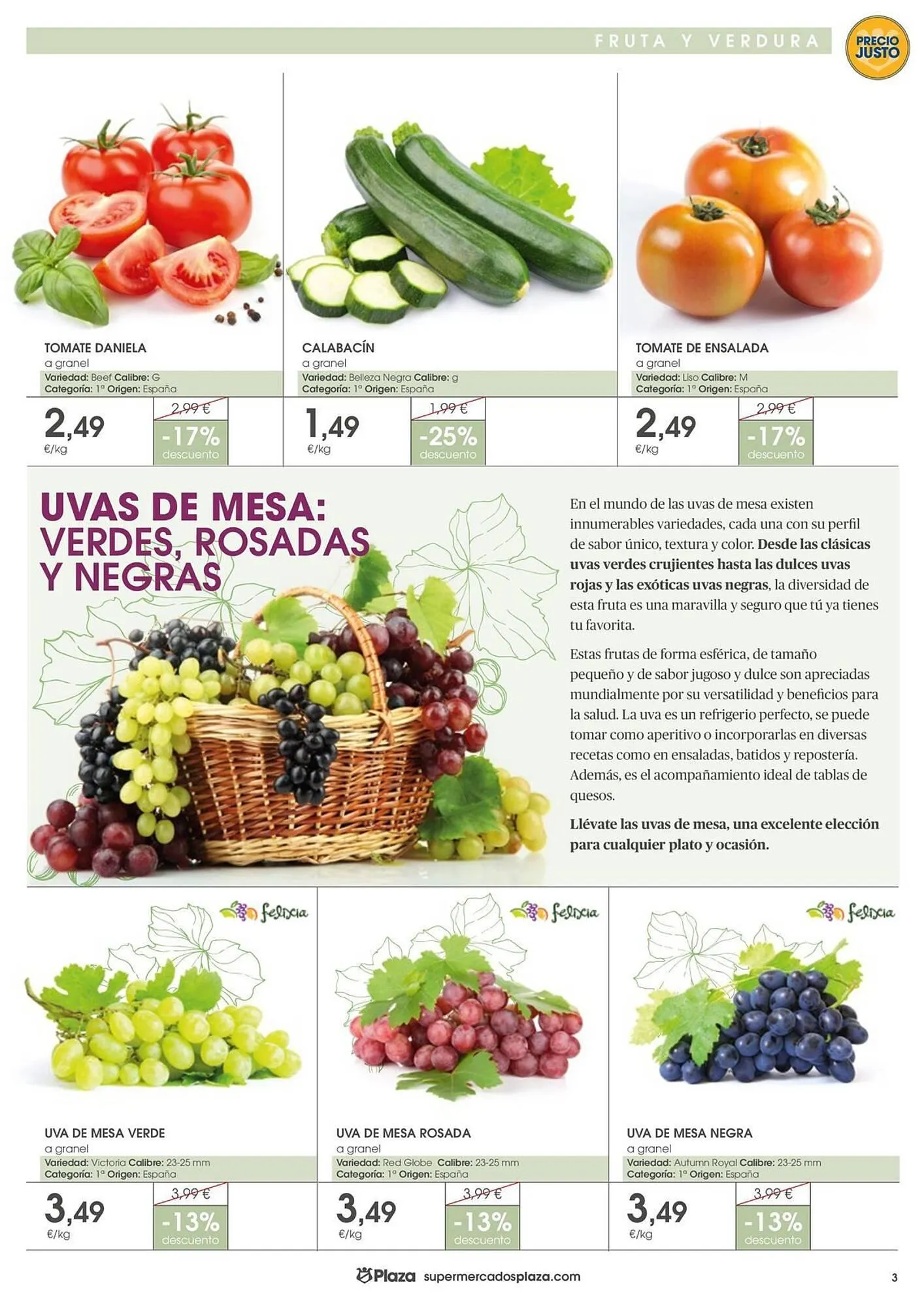 Catálogo de Folleto Supermercados Plaza 11 de julio al 30 de julio 2025 - Página 3
