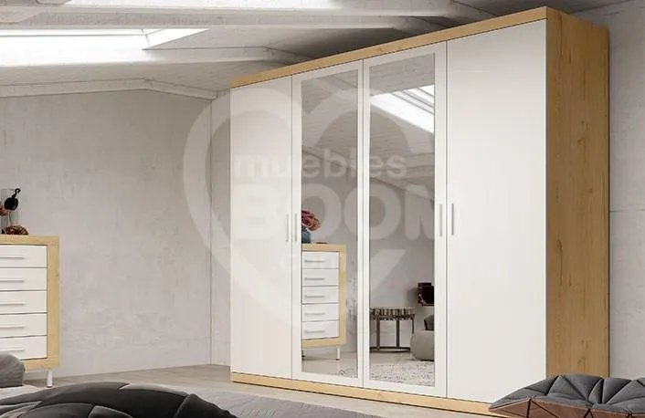 Armarios 4 puertas con luna espejo 002.217