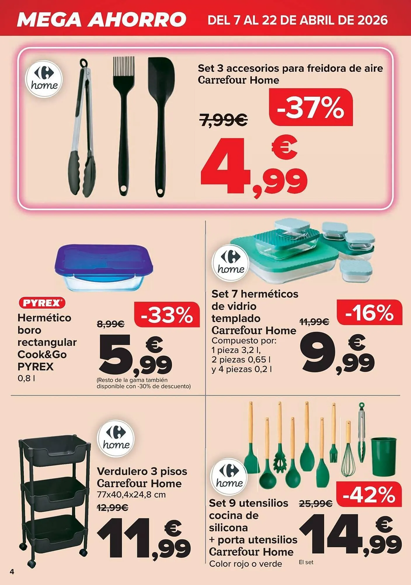 Catálogo de Folleto Carrefour 7 de abril al 22 de abril 2026 - Página 4