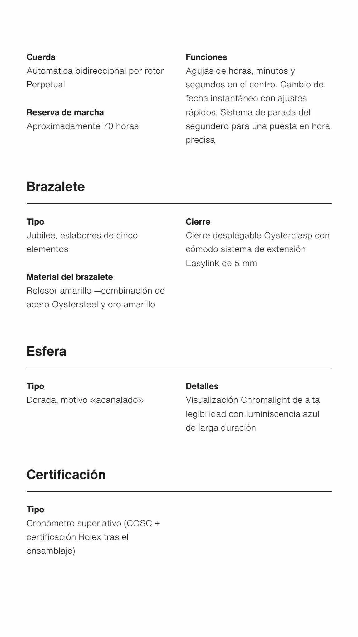 Catálogo de Rolex Folleto 14 de julio al 31 de diciembre 2023 - Página 10