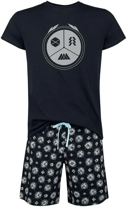 "Ghost" Pijama Negro de Destiny