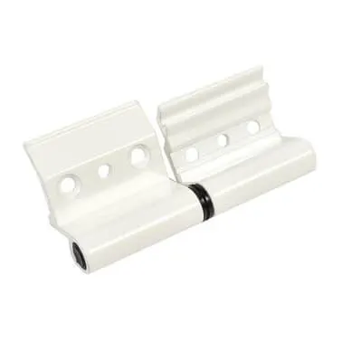 Bisagra eu eje inox dcha 45 mm blanca