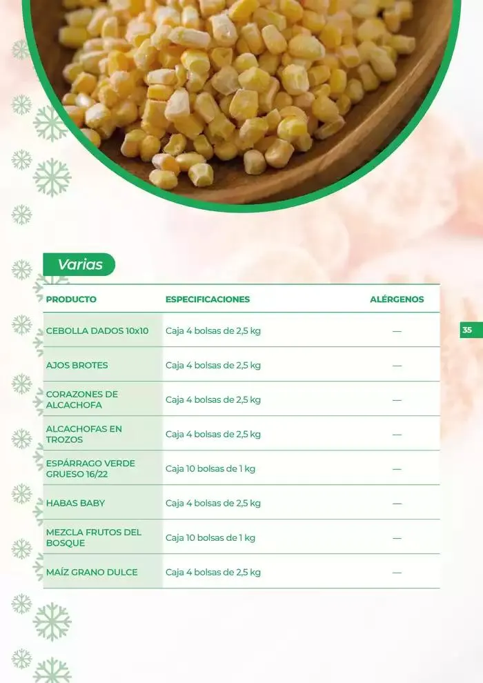 Catálogo de Catálogo de productos congelados 7 de octubre al 31 de diciembre 2024 - Página 35