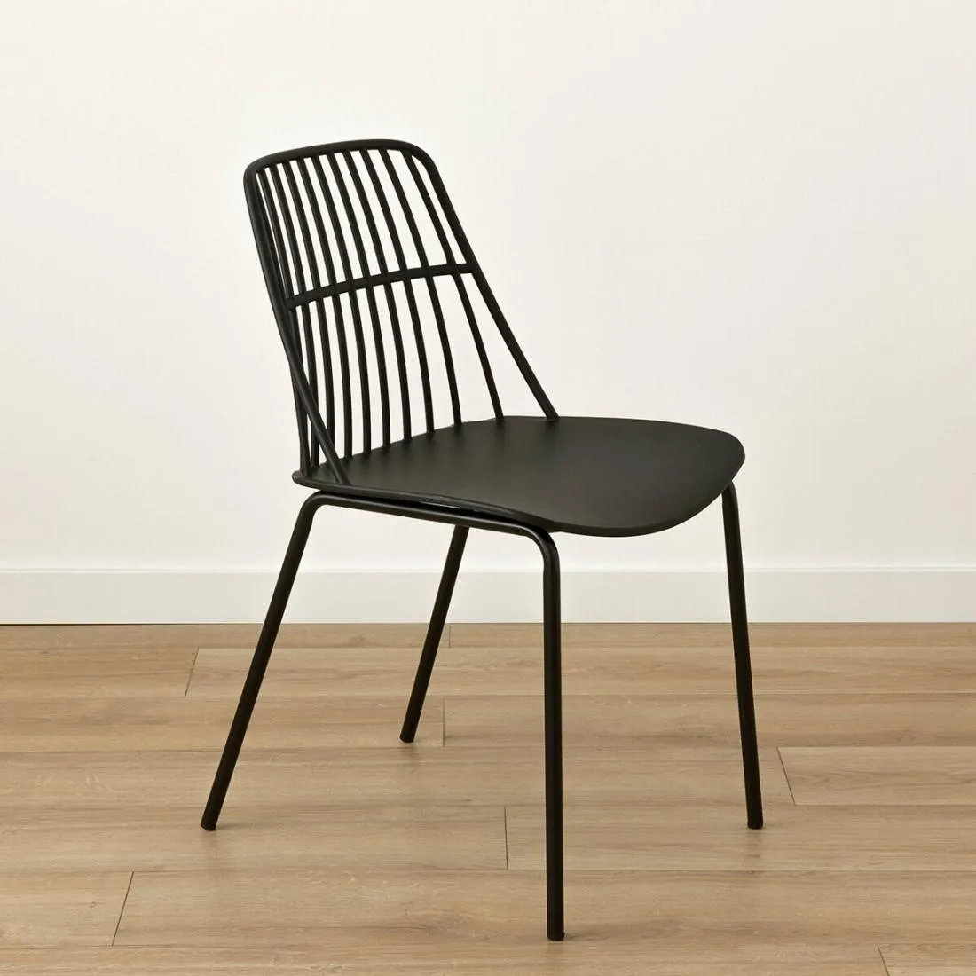 Silla polipropileno negra