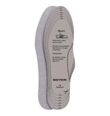 Plantillas antibacterias multi-tallas 29 5 cm