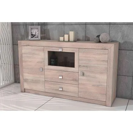 Aparador de líneas sencillas en roble cambrian